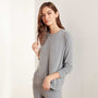 Drop Shoulder Lounge Sweatshirt - Heather Grey | James Perse Los Angeles