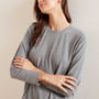 Drop Shoulder Lounge Sweatshirt - Heather Grey | James Perse Los Angeles