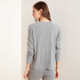 Drop Shoulder Lounge Sweatshirt - Heather Grey | James Perse Los Angeles