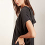 Micro Suede Relaxed Hooded Dress - Carbon | James Perse Los Angeles