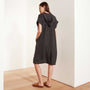 Micro Suede Relaxed Hooded Dress - Carbon | James Perse Los Angeles