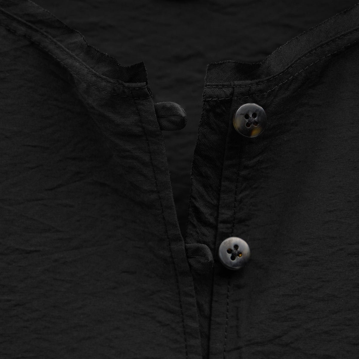 Modal Silk Blend Tie Up Blouse in Black | James Perse Los Angeles