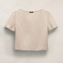 Modal Silk Blend Drop Shoulder Blouse in Parchment | James Perse Los Angeles