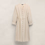 Modal Silk Blend Tie Up Dress in Parchment | James Perse Los Angeles