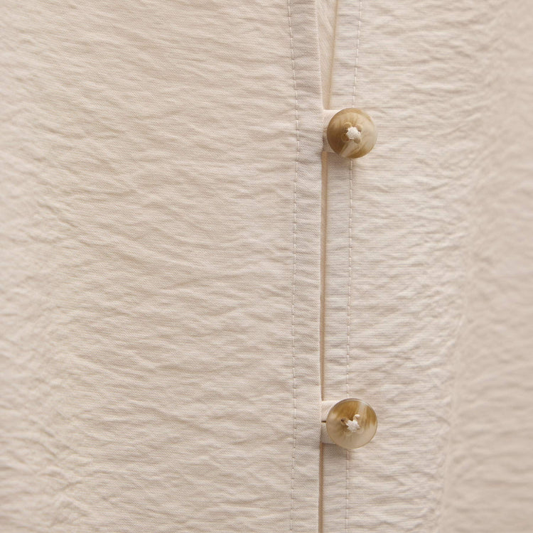 Modal Silk Blend Tie Up Dress in Parchment | James Perse Los Angeles