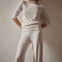 Wide Leg Lounge Pant in Stone | James Perse Los Angeles