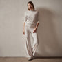 Wide Leg Lounge Pant in Stone | James Perse Los Angeles