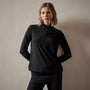Sueded Stretch Turtleneck in Black | James Perse Los Angeles