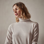 Sueded Stretch Turtleneck in Stone | James Perse Los Angeles