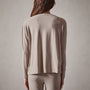 Drop Shoulder Lounge Sweatshirt in Dapple | James Perse Los Angeles