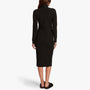 Micro Sueded Turtleneck Dress In Black | James Perse Los Angeles