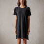 Short Sleeve Saddle Shoulder Sleep Tee in Black | James Perse Los Angeles
