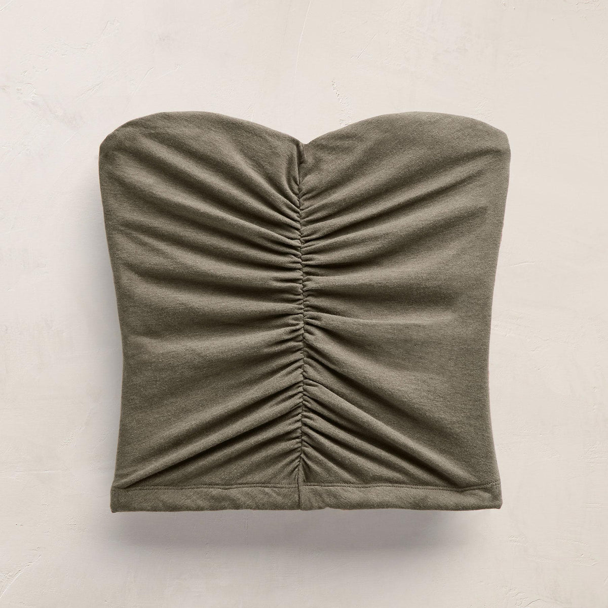 Melange Stretch Jrsy Tube Top in Birch | James Perse Los Angeles FLAT