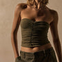 Melange Stretch Jrsy Tube Top in Birch | James Perse Los Angeles