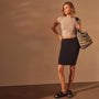 Short Sleeve Cropped Tee in Nude | James Perese Los Angeles