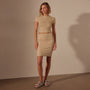 Short Sleeve Cropped Tee in Sand Dune | James Perse Los Angeles