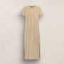 T Shirt Dress in Light Khaki | James Perse Los Angeles