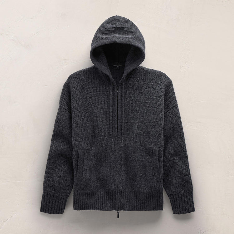 Beach Zip Sweater in Coal | James Perse Los Angeles