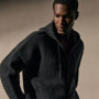 Oversized Zip Hooded Sweater in Coal | James Perse Los Angeles / Mens