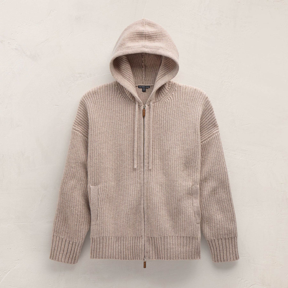 Unisex Beach Zip Sweater in Stone | James Perse Los Angeles