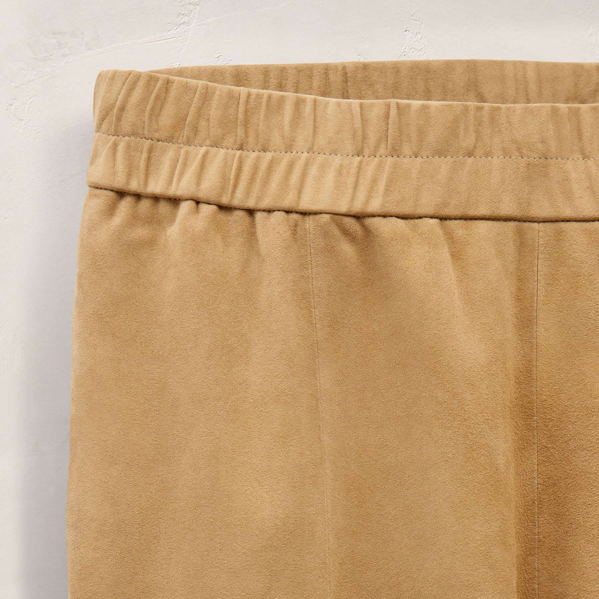 Suede Wide Leg Pant in Sand | James Perse Los Angeles