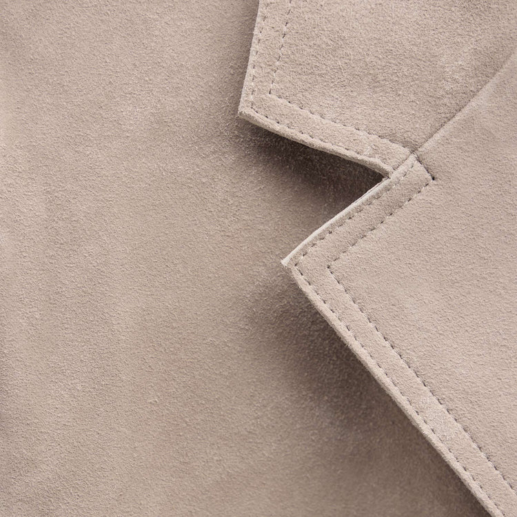 Suede Blazer in Grout | James Perse Los Angeles