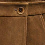 Wrap Front Suede Mini Skirt in Tabacco | James Perse Los Angeles