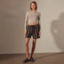 Relaxed Striped Button Short in Black Stripe | James Perse Los Angeles