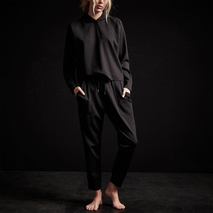 Double Knit Sweatpant in Black | James Perse Los Angeles