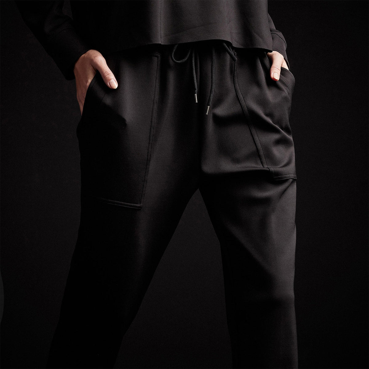 Double Knit Sweatpant in Black | James Perse Los Angeles
