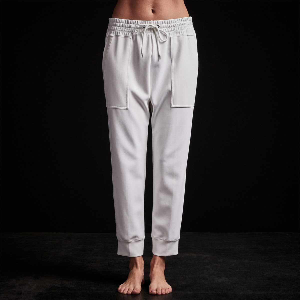 Double Knit Sweatpant in White | James Perse Los Angeles
