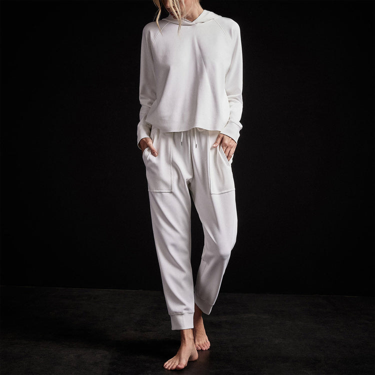 Double Knit Sweatpant in White | James Perse Los Angeles