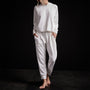 Double Knit Sweatpant in White | James Perse Los Angeles
