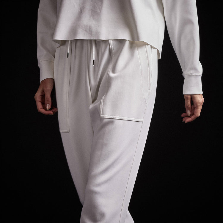 Double Knit Sweatpant in White | James Perse Los Angeles