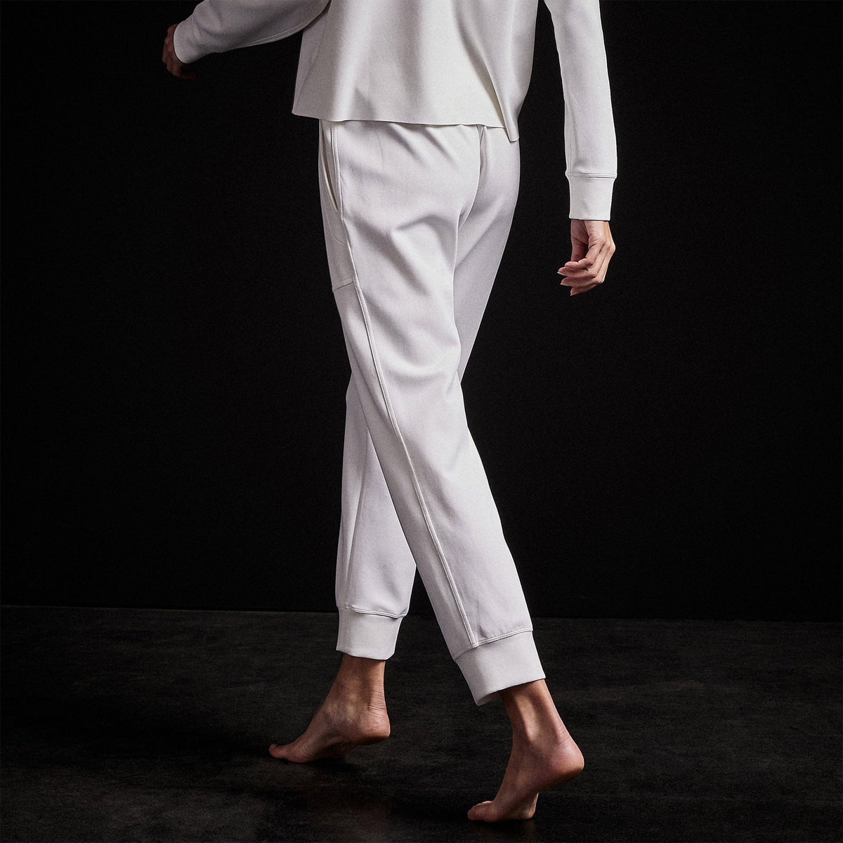 Double Knit Sweatpant in White | James Perse Los Angeles
