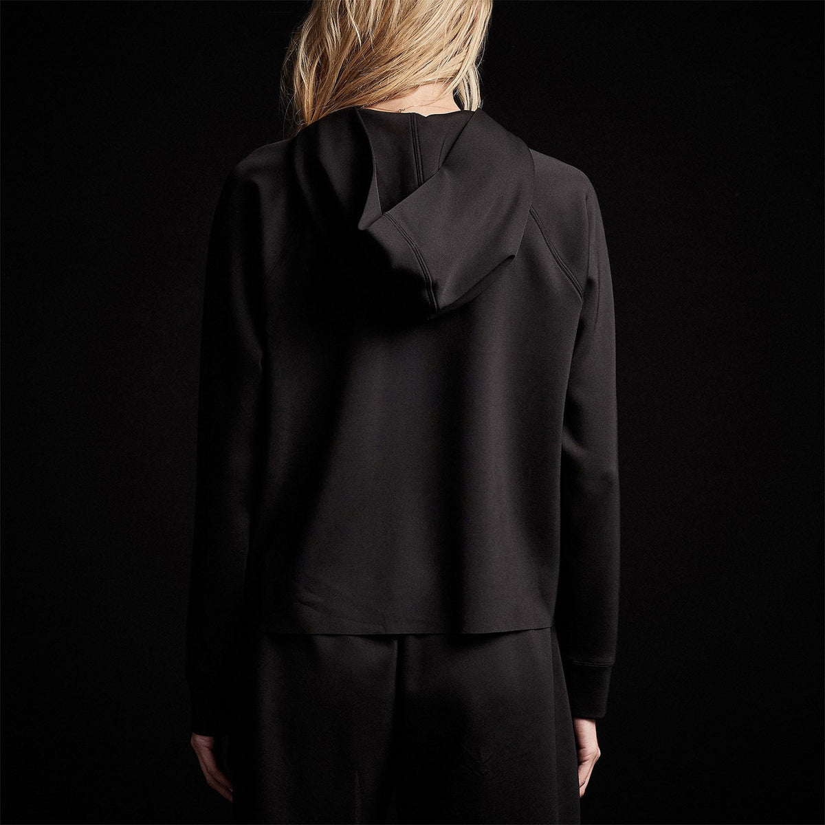 Double Knit Hoodie in Black | James Perse Los Angeles