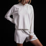 Double Knit Hoodie in White | James Perse Los Angeles