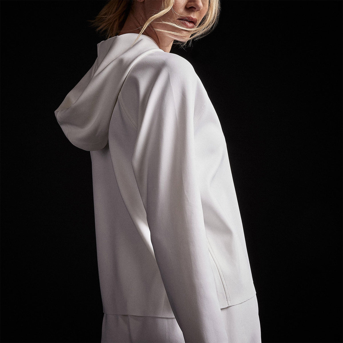Double Knit Hoodie in White | James Perse Los Angeles