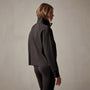 Long Sleeve Zip Sweat Top in Black | James Perse Los Angeles