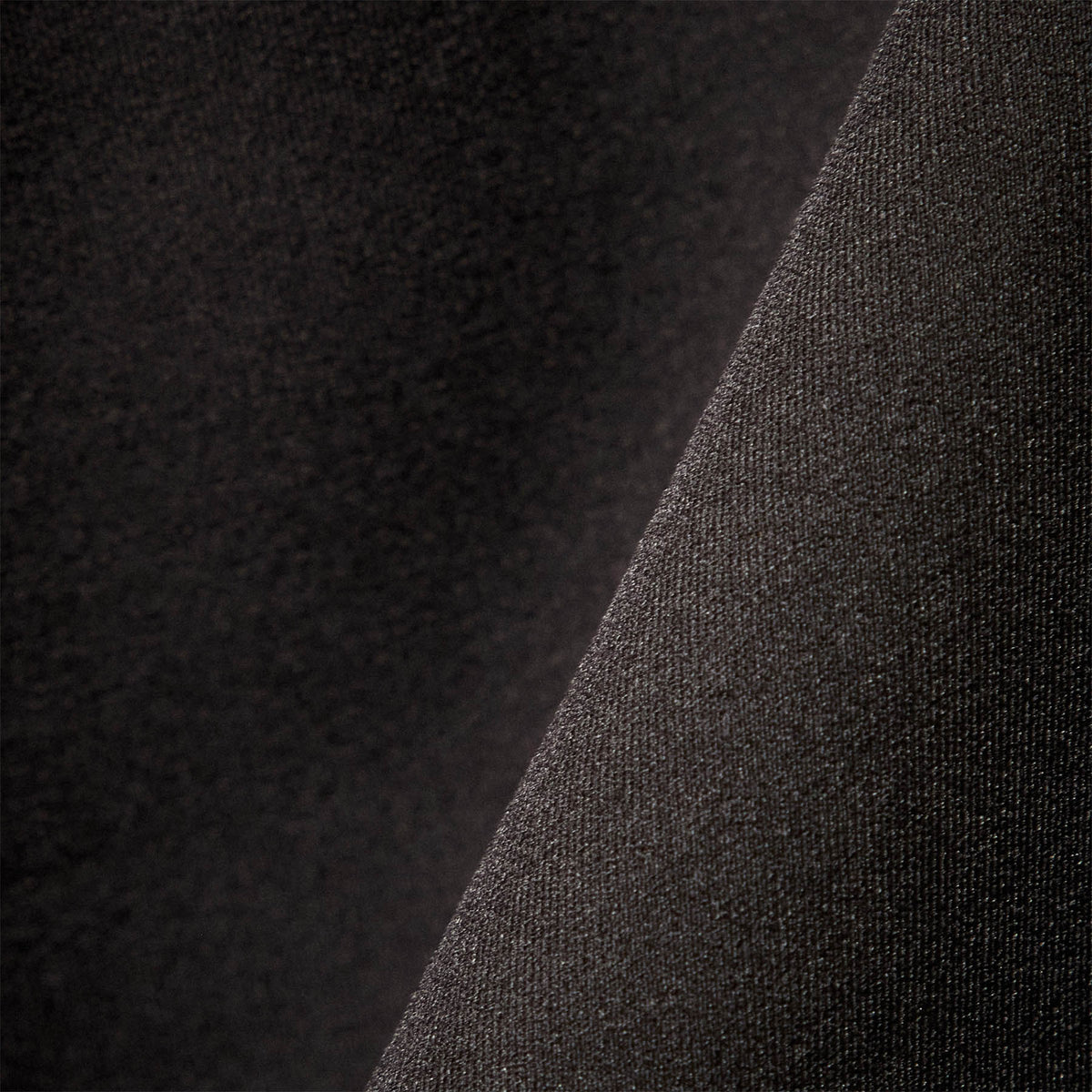 Long Sleeve Zip Sweat Top in Black | James Perse Los Angeles