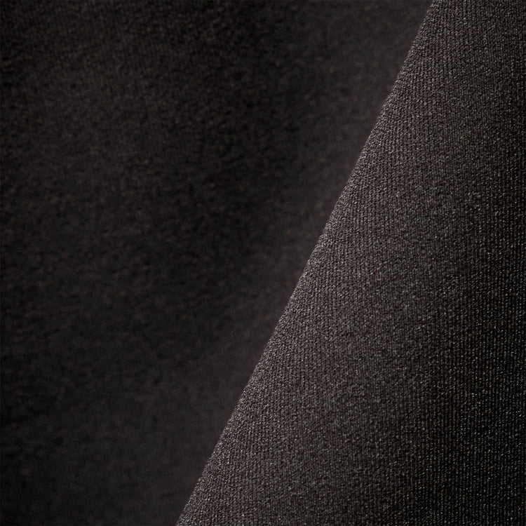 Long Sleeve Zip Sweat Top in Black | James Perse Los Angeles