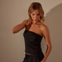 Nylon Knit Strapless Top in Black | James Perse Los Angeles