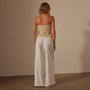 Nylon Knit Strapless Top in Sand Dune | James Perse Los Angeles