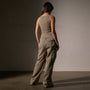 Ribbed High Neck Cami in Overcast Pigment | James Perse Los Angeles