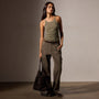 Ribbed High Neck Cami in Trooper Pigment | James Perse Los Angeles