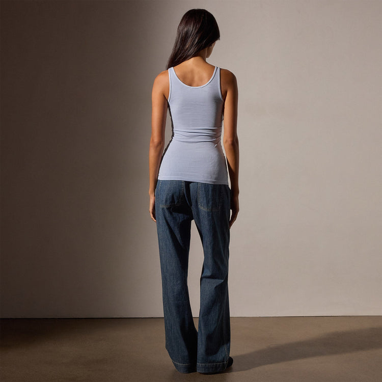 Ribbed Daily Tank in Ocean Mist | James Perse Los Angeles