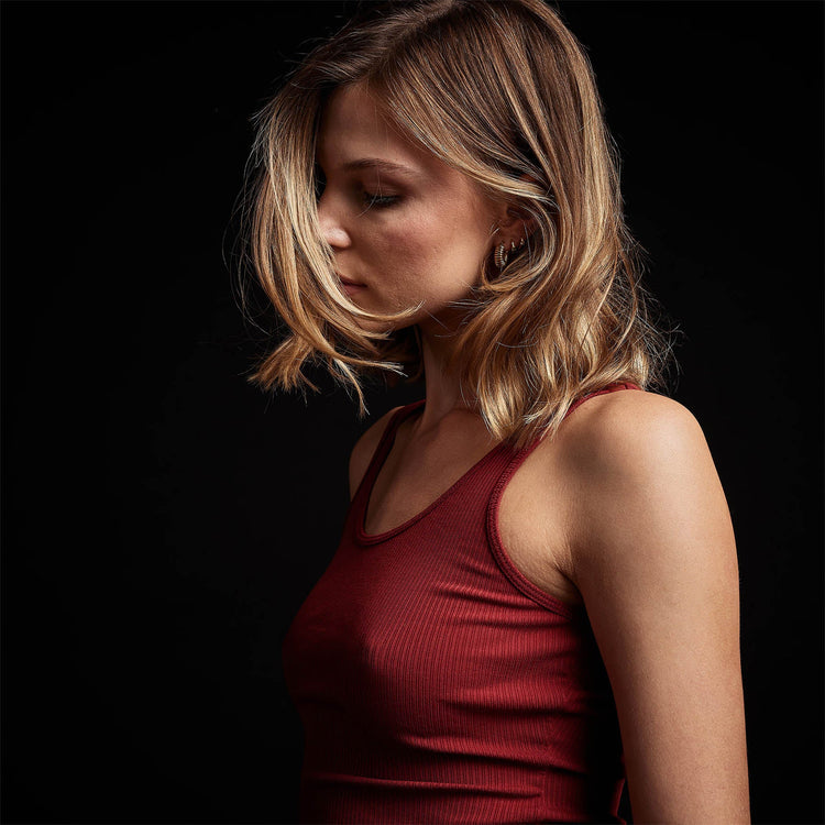 ribbed daily tank sunstone wnl3102 | James Perse Los Angeles 