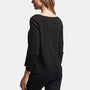Ribbed Scoop Neck Tee In Black | James Perse Los Angeles