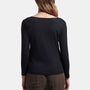 Ribbed Scoop Neck Tee In Deep | James Perse Los Angeles