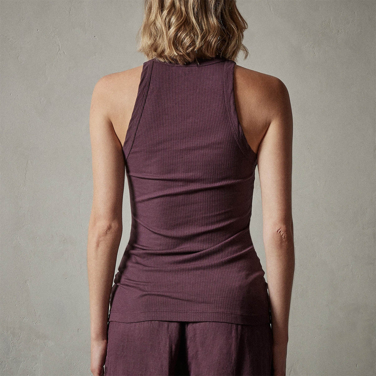 Sunset Tank in Eggplant | James Perse Los Angeles